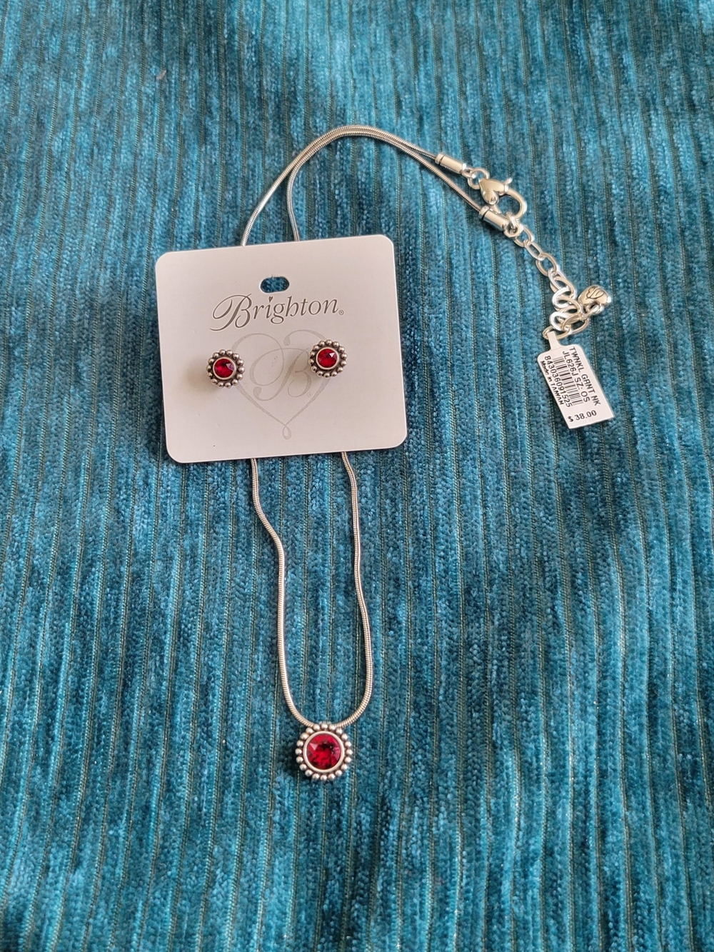Brighton Twinkle Birthstone Necklace and Earrings Set - Picture 3 of 4